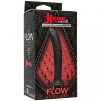 -kink---flow-extra-deep---silicone-anal-douche-accessory---black-